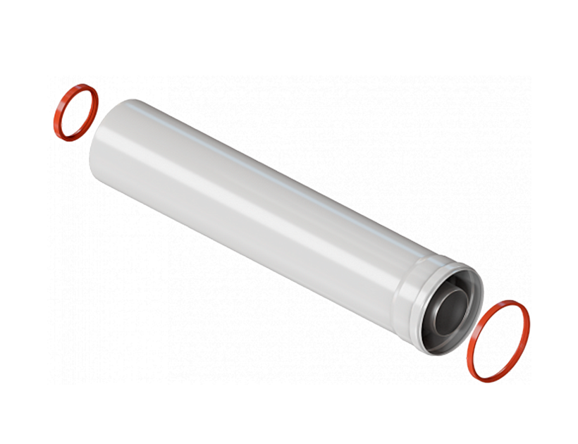 Элемент удлинительный коаксиальный Royal Thermo диам. 60/100L, 500 мм
